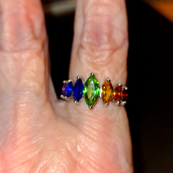 GENUINE Tourmaline Sterling Silver Ring---NWOT - Picture 6 of 7